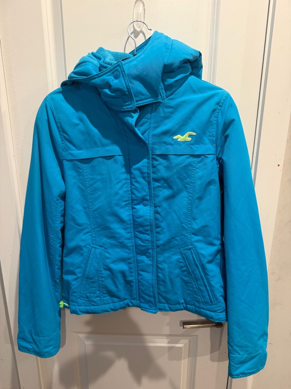 Hollister womens zip jacket with lining size M